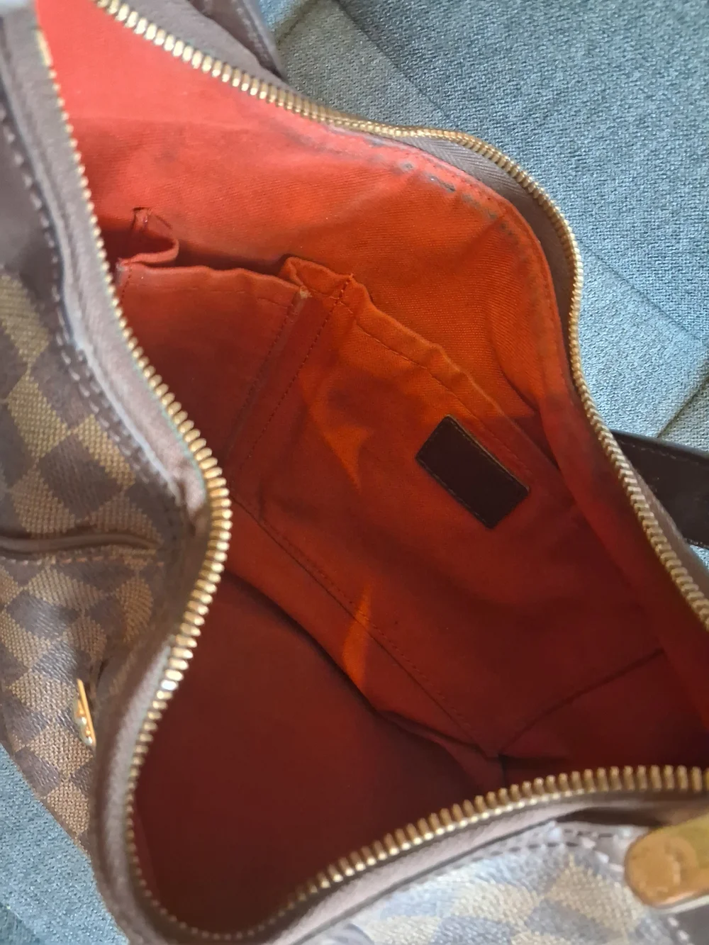 Authentic Louis Vuitton Damier Thames Hobo Bag